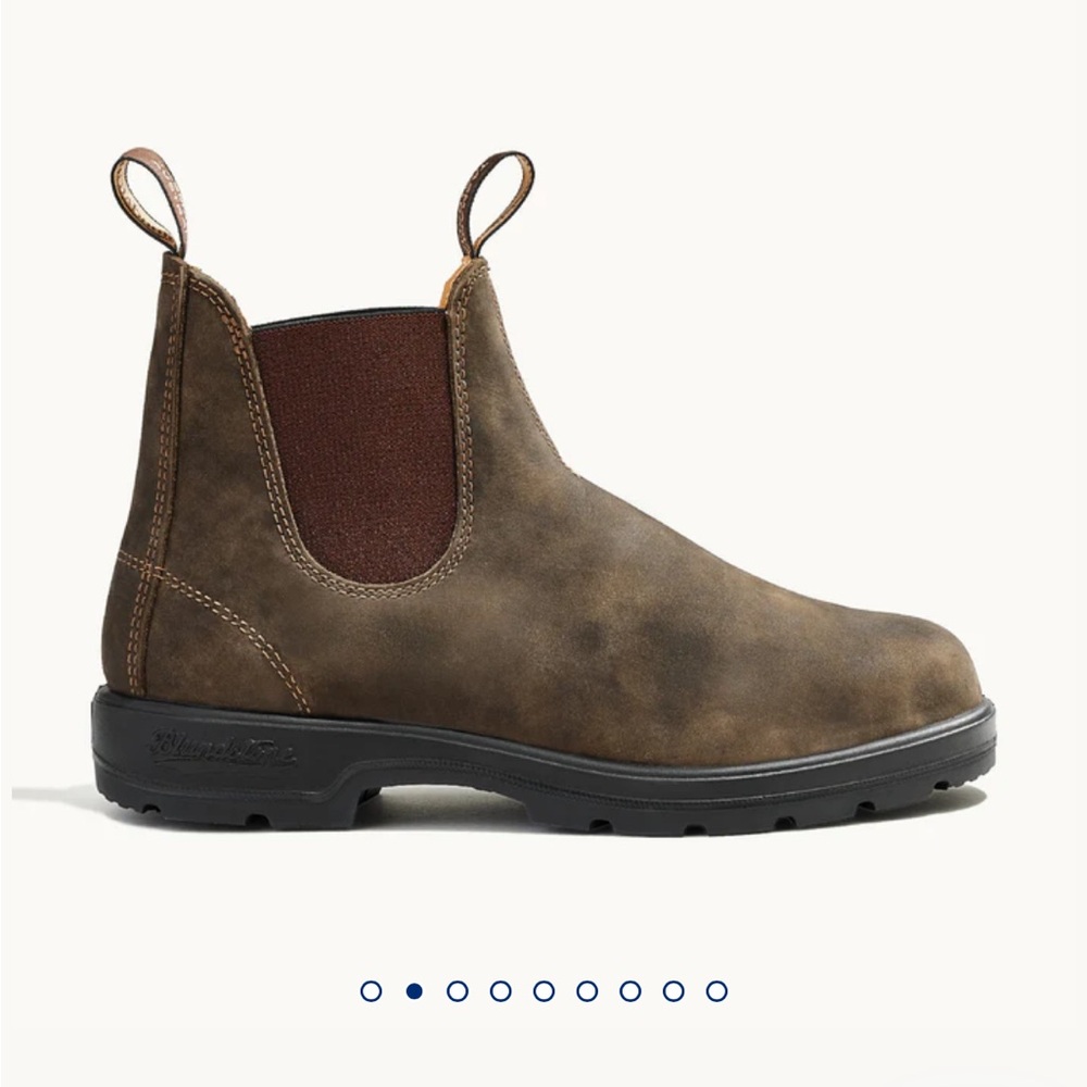Blundstone Unisex Rustic Brown Leather Boots (Mens 8/Womens 10/UK & Australia 7) - Picture 2 of 7